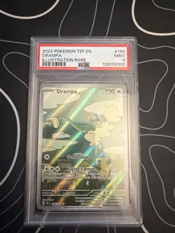 2024 POKEMON TEF TEMPORAL FORCES ILLUSTRATION RARE #184 DRAMPA PSA 9 - Image 1