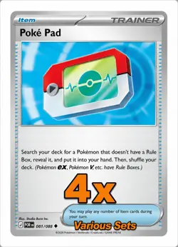 4x Pokepad - Various Sets - Pokemon TCG - Playset - Image 1