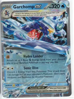 Garchomp ex 038/182 Double Rare Paradox Rift Pokemon TCG Near Mint - Image 1