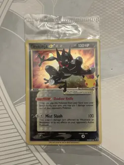 LP Greninja Gold Star Sealed SWSH144 2021 Celebrations Pokemon Black Star Promo - Image 2