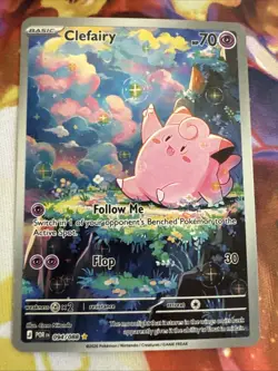 Pokemon TCG Lillie's Clefairy ex 184/159 Sv09 SIR Holo Basic 190 HP Eng - Image 1