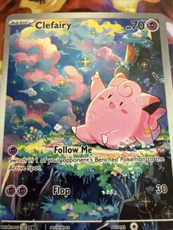 Pokemon TCG Lillie's Clefairy ex 184/159 Sv09 SIR Holo Basic 190 HP Eng - Image 3