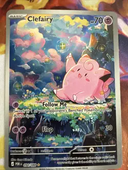 Pokemon TCG Lillie's Clefairy ex 184/159 Sv09 SIR Holo Basic 190 HP Eng - Image 4