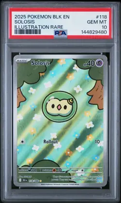 Solosis 118/086 Illustration Rare PSA 10 | Black Bolt - Image 1