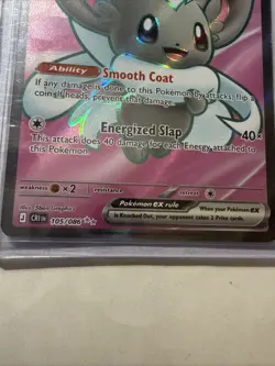 Pokemon Chaos Rising Cinccino EX #105/086 ME04: Ultra Rare Full Art NM/MINT!! - Image 2