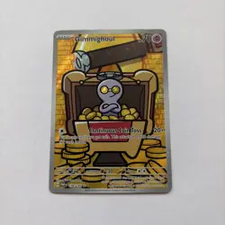Pokemon Gimmighoul 198/182 Paradox Rift Illustration Rare Holo EN 2023 70HP - Image 1