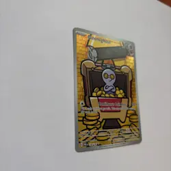 Pokemon Gimmighoul 198/182 Paradox Rift Illustration Rare Holo EN 2023 70HP - Image 3
