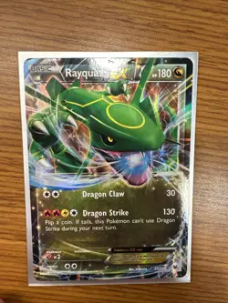 Pokemon TCG Rayquaza-EX Roaring Skies 60/108 Holo 1st Edition Holo Rare EX - Image 1