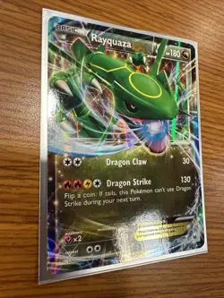 Pokemon TCG Rayquaza-EX Roaring Skies 60/108 Holo 1st Edition Holo Rare EX - Image 2