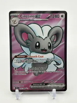 Pokemon TCG: Cinccino ex 105/086 ME04: Chaos Rising -Ultra Rare Full Art -NM - Image 1