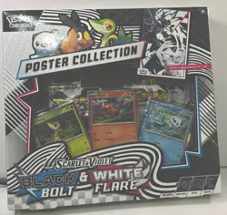 Pokemon Scarlet & Violet Black Bolt White Flare Unova Poster Collection - Image 1