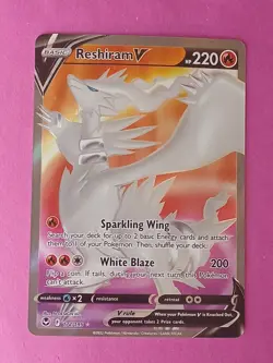 Pokemon Sword & Shield Silver Tempest Reshiram V 172/195 Full Art - Image 1