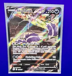 Holo Skuntank V 181/195 Ultra Rare Silver Tempest Pokemon - Same Day Shipping! - Image 3