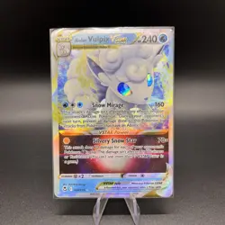 Alolan Vulpix VSTAR Holo Silver Tempest 034/195 Pokemon TCG Near Mint - Image 1