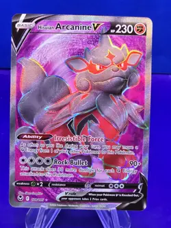 Hisuian Arcanine V (Full Art) 179/195 SWSH12: Silver Tempest Pokemon - Image 2