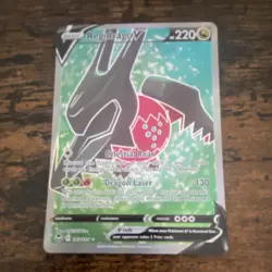 Pokemon Regidrago V Ultra Rare Full Art Holo 183/195 Silver Tempest - Image 1