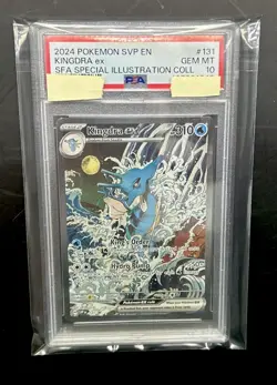 🌟PSA 10🌟 Kingdra ex 131 Sv: Scarlet & Violet Promo Cards Holo - Image 1