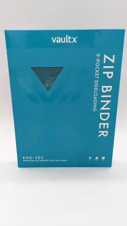 Vault X Teal 9-Pocket Exo-Tec Zip Binder - 360 Cards - New - Image 1