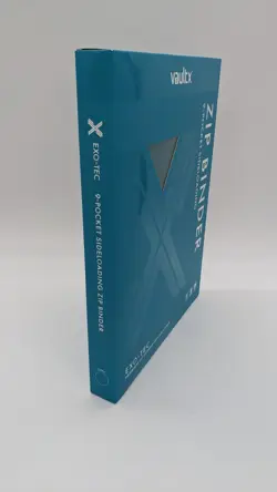 Vault X Teal 9-Pocket Exo-Tec Zip Binder - 360 Cards - New - Image 3