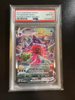 Gengar VMAX Alternate Art Secret Holo Card PSA 10 Swsh08: Fusion Strike - Image 3