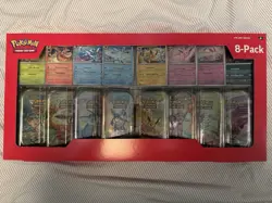 PokemonTCG Prismatic Evolutions Costco 8 Mini-Tin Bundle w Promo Cards - Image 1