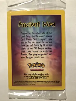 (FACTORY SEALED) ANCIENT MEW POKEMON CARD YEAR 2000 PROMO - Image 4