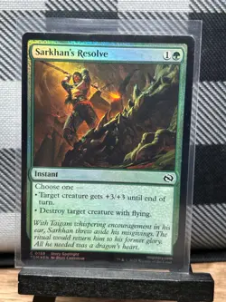 MTG TCG: Sarkhan's Resolve 158, Tarkir: Dragonstorm _ FOIL - Image 1