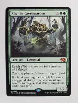 Ancient Greenwarden MTG Foundations Jumpstart Excellent NM - Image 1