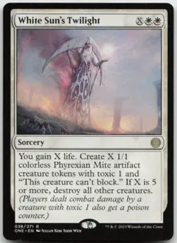 MTG White Sun's Twilight R Phyrexia: All Will Be One 38 LP - Image 1