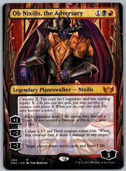 Ob Nixilis, the Adversary (Borderless) M Streets of New Capenna 284 NM - Image 1