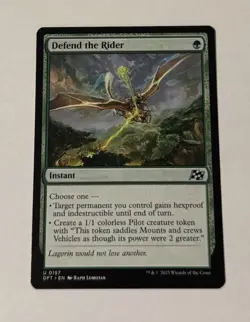 MTG Defend the Rider - Aetherdrift NM - Image 1