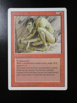 Sedge Troll Revised Edition LP Lightly Played MTG Magic the Gathering - Image 1