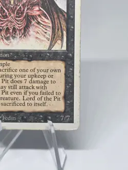 Magic the Gathering TCG Lord of the Pit REVISED Vintage 1994 MTG Regular WOTC - Image 5