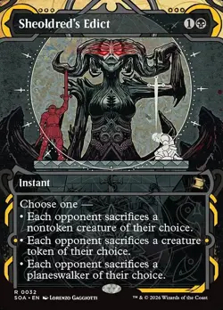Sheoldred's Edict-Secrets Of Strixhaven Mystical-Borderless-Regular-32-NM - Image 1