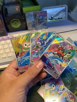 Pokemon TCG First Partner Promo Lot (3) Rowlet Popplio Litten - Image 1