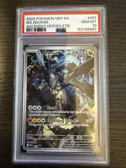 N’s Zekrom 031 Black Star Promo 2026 Pokemon Ascended Heroes PSA 10 Gem Mint - Image 1