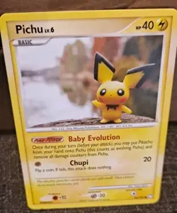 Extremely Rare"Pichu" Pokemon Tcg Vintage Era Cards - Image 3