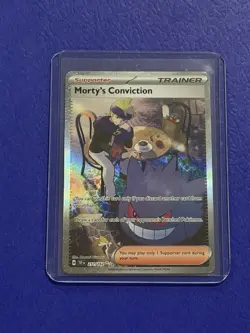 Morty's Conviction 211/162 Special Illustration Rare Temporal Forces Pokemon - Image 1