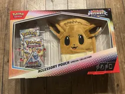 Pokemon TCG Prismatic Evolutions Eevee Accessory Pouch Special Collection Sealed - Image 1