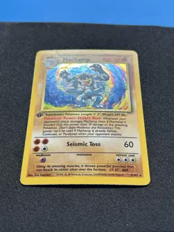 Pokemon TCG Machamp - (Base Set) 008/102 Holo 1st Edition MP English - Image 2