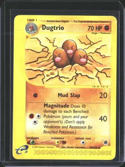 Dugtrio 44/165 Rare Expedition Base Set Pokemon NM/M - Image 1