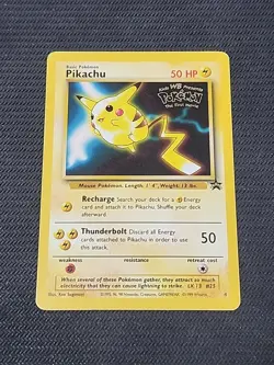 Pokemon WoTC Promo "Pikachu" 4 / Black Star Promo / Moderately Played - Image 1