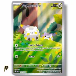2025 Pokemon Phantasmal Flames Togedemaru 104/094 Illustration Rare Holo NM - Image 1
