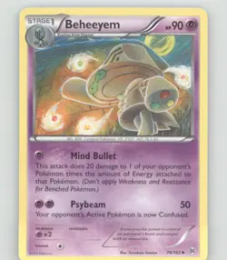 BEHEEYEM 74/162 UNCOMMON BREAKTHROUGH POKEMON LIGHTLY PLAYED - Image 2