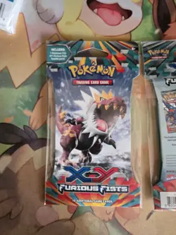 Pokemon TCG: XY Furious Fists Sleeved Blister Pack x4 - Art Set Factory Sealed - Image 2