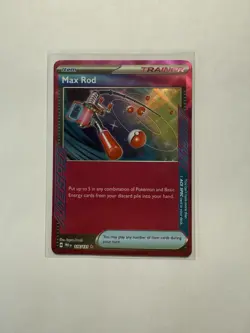 Pokemon TCG Max Rod 116/131 Prismatic Evolutions Ace Spec Trainer - Image 1