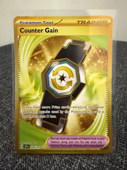 Counter Gain 249/191 Pokemon Surging Sparks Hyper Rare Gold Near Mint - Image 1
