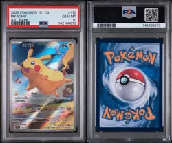 CARTA POKEMON ESCLUSIVA CINESE PIKACHU 170/151 151c PSA 10 GRADATO - Image 4