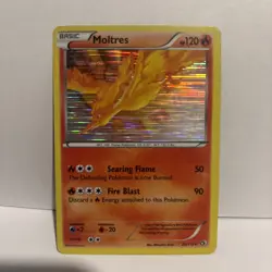 Pokemon Moltres Holo Rare B&W Legendary Treasures 22/113 NM - Image 1