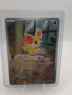 Pokemon Fennekin 080 - Black Star Promo Chaos Rising Pokemon Center Stamped - Image 1